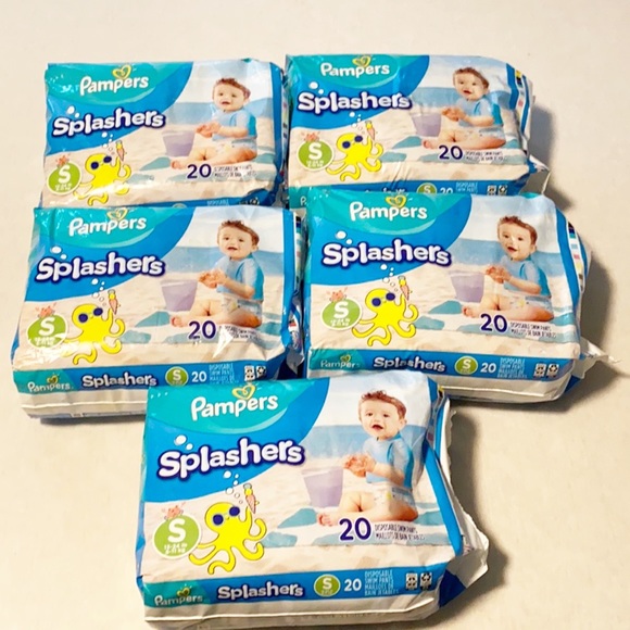 pampers splashers size small